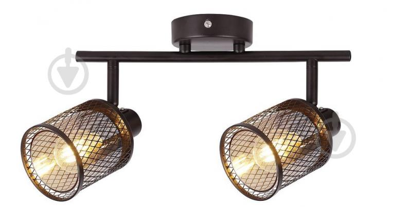 Спот Candellux CANABERA 2x40 Вт E14 черный 92-81766 - фото 2