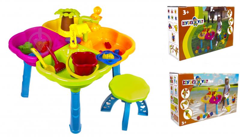 Набор для игры с песком KinderWay столик стульчик 01-121 - фото 2