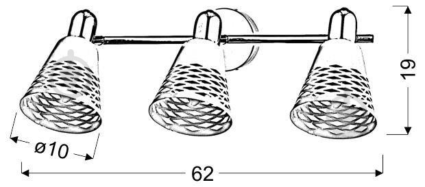 Спот Candellux DISCOVERY 3x40 Вт E14 білий/хром 93-62178 - фото 2