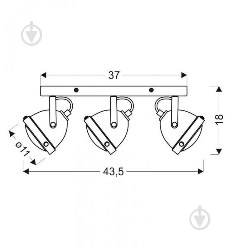 Спот Candellux FRODO 3x40 Вт GU10 коричневый 93-71088 - фото 5