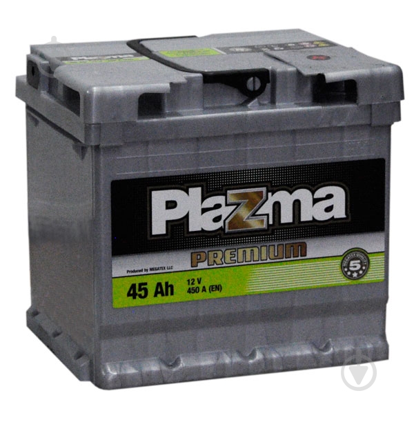 Акумулятор автомобільний PLAZMA Premium 45Ah 450A 12V «+» праворуч - фото 1
