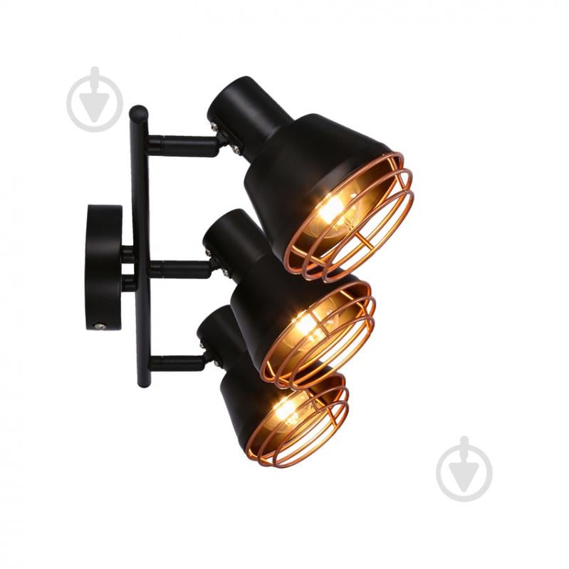 Спот Candellux Neria 3x40 Вт E14 черный/медь 93-82572 - фото 4