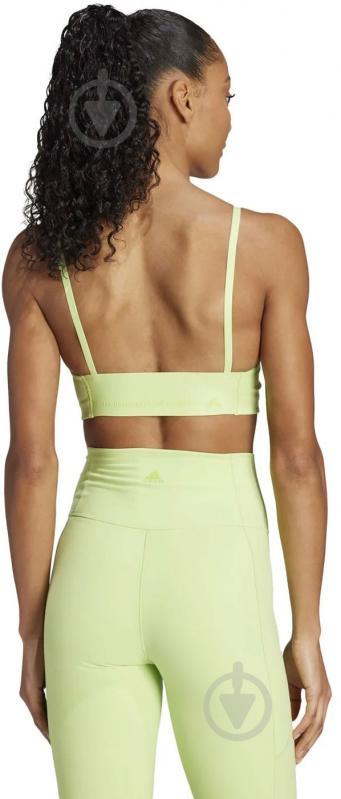 Бра Adidas Yoga Studio Light-Support Bra IJ5712 зелений - фото 4