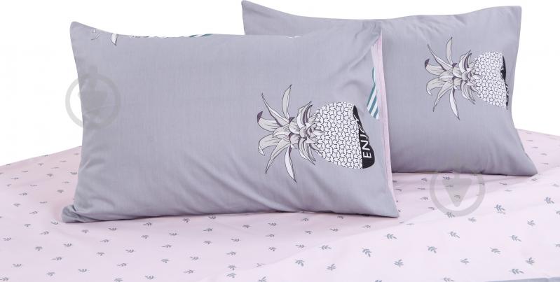 Комплект постельного белья Pineapple 2 серый с рисунком La Nuit - фото 3