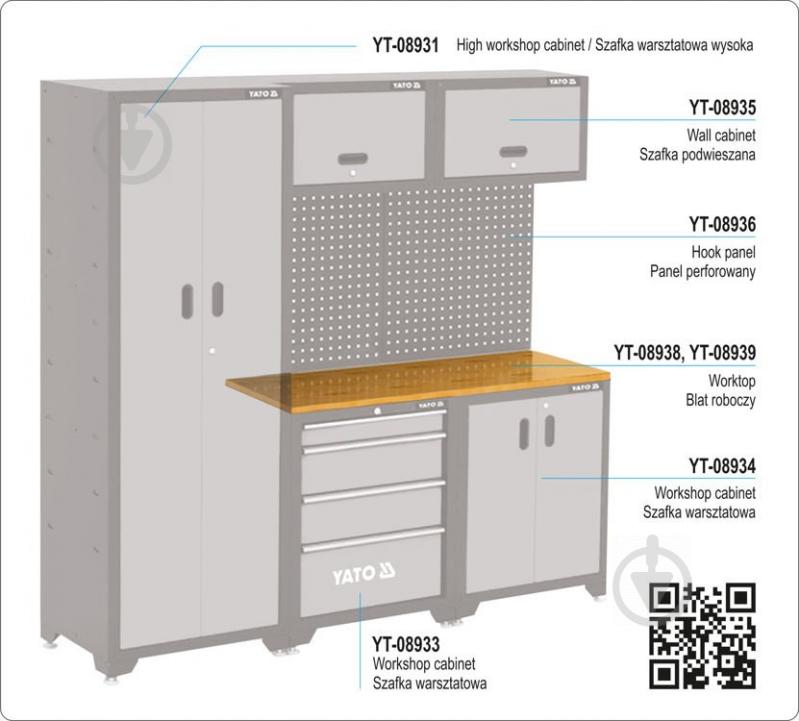 Стільниця на 2 модулі YATO YT-08938 - фото 2