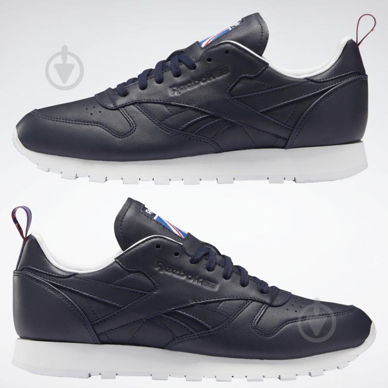 Кроссовки мужские Reebok CL LTHR FW7797 р.40,5 синие - фото 10