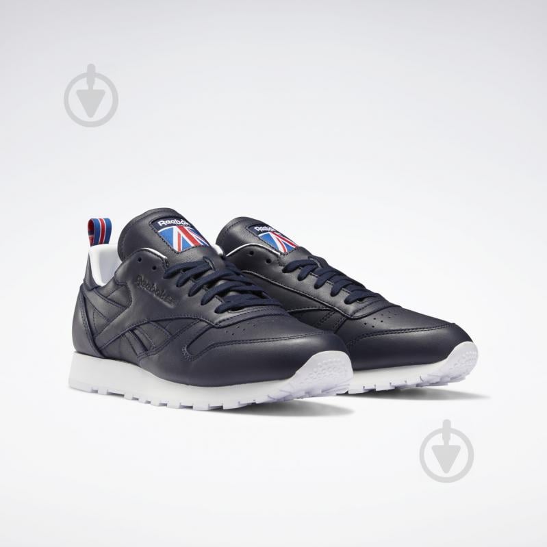 Кроссовки мужские Reebok CL LTHR FW7797 р.40,5 синие - фото 3