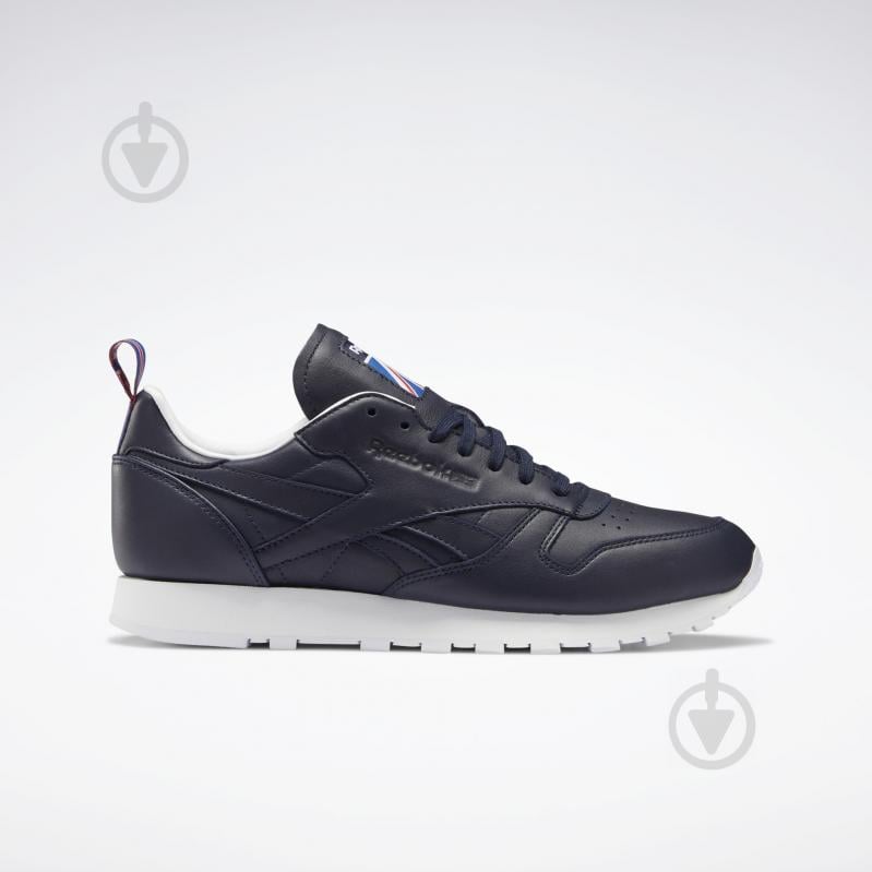 Кроссовки мужские Reebok CL LTHR FW7797 р.42,5 синие - фото 1