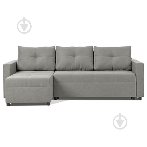 Диван угловой PRAKTICA Sofa Бруно (категория 2) серый 2215x1385x750 мм - фото 1