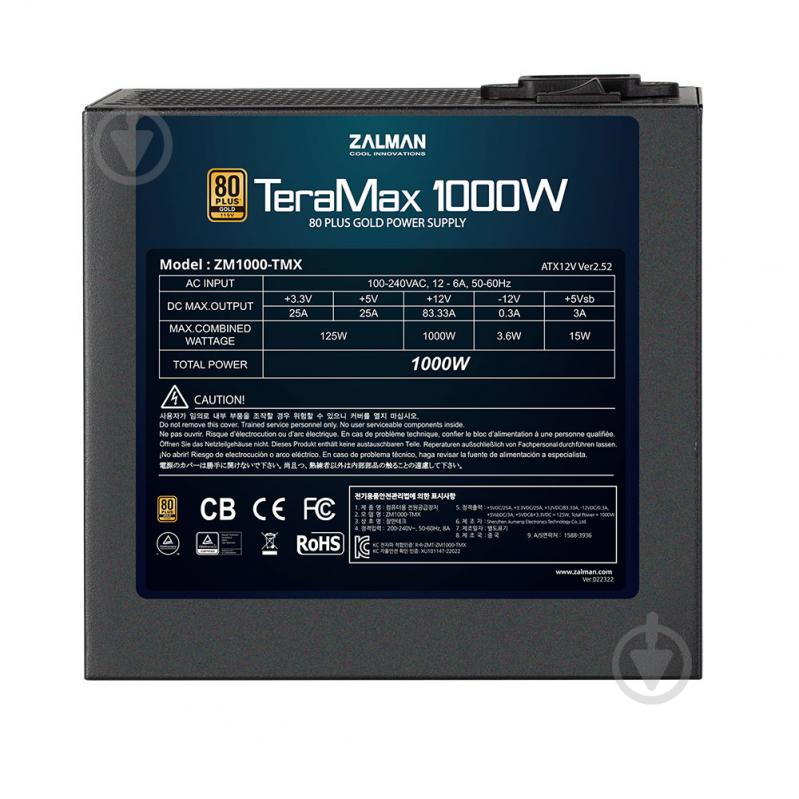 Блок живлення Zalman ZM1000-TMX 1000 Вт - фото 4