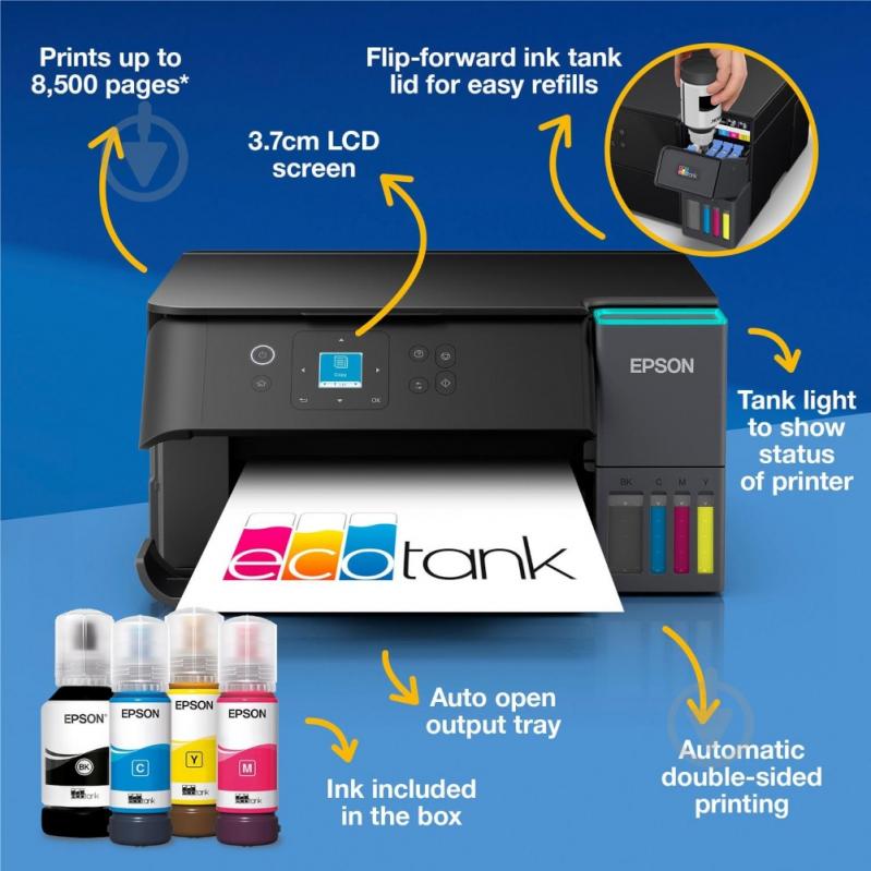 МФУ Epson А4 (C11CL41411) EcoTank L4360 - фото 9