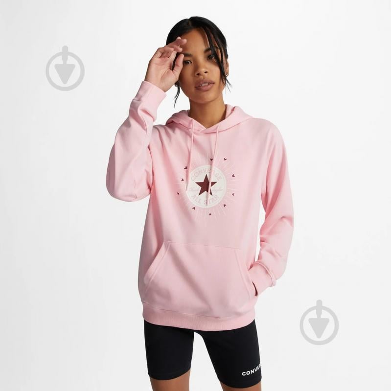 Джемпер Converse RADIATING LOVE CLASSIC FIT HOODIE 10025500-684 р.M рожевий - фото 1