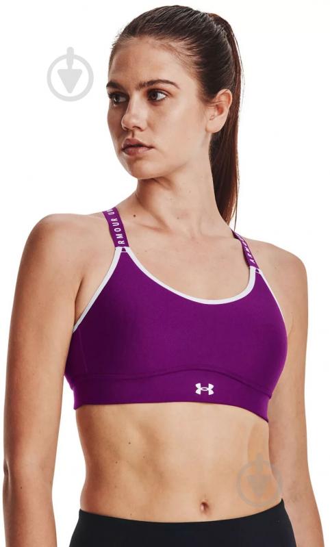 Бра Under Armour Infinity Covered Mid 1363353-514 р.XS фиолетовый - фото 1