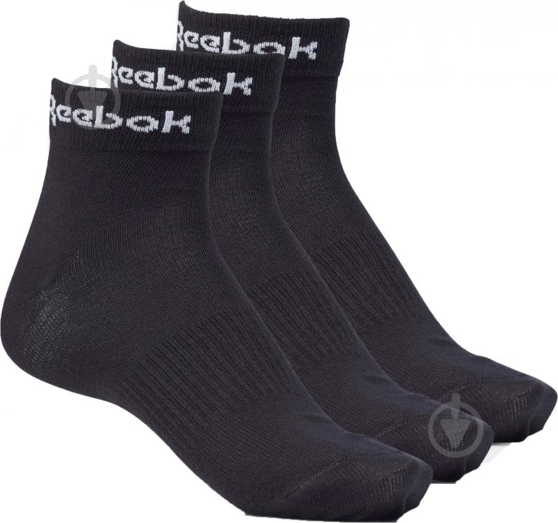 Носки Reebok Act Core Ankle Sock GH8166 р.S черный 3 шт. - фото 1