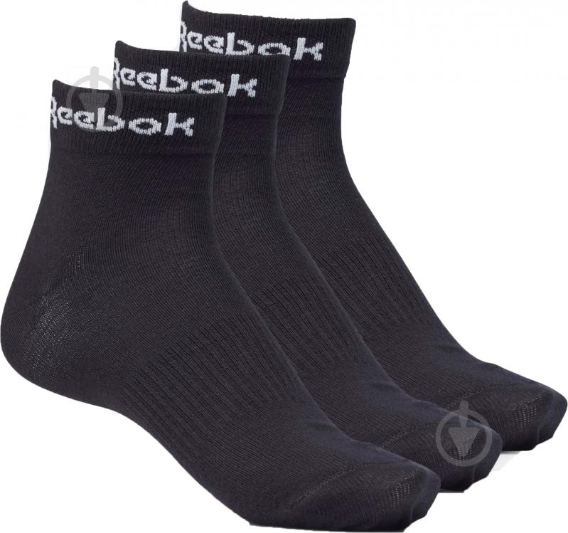 Носки Reebok Act Core Ankle Sock GH8166 р.M черный 3 шт. - фото 1