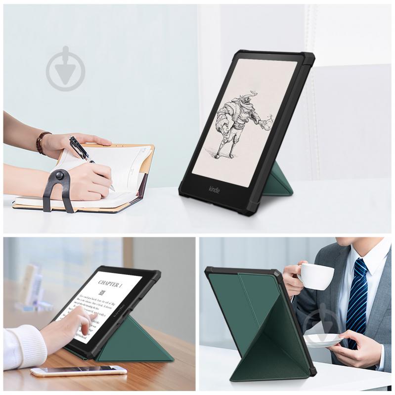 Обложка Armorstandart (ARM60746) Origami для Amazon Kindle Paperwhite 11th Dark Green (ARM60746) - фото 3