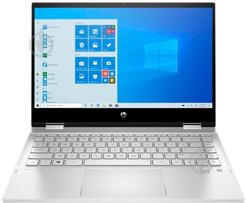 Ноутбук HP Pavilion x360 Convertible 14-dw1014ur 14 (315F7EA) silver - фото 1