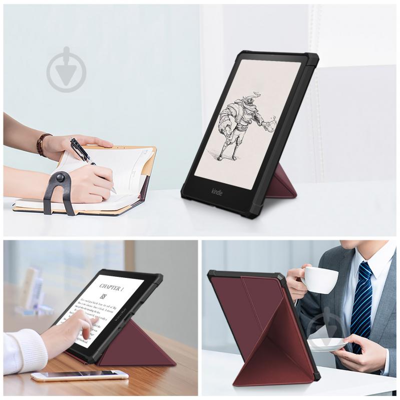 Обложка Armorstandart (ARM60747) Origami для Amazon Kindle Paperwhite 11th Wine Red (ARM60747) - фото 3