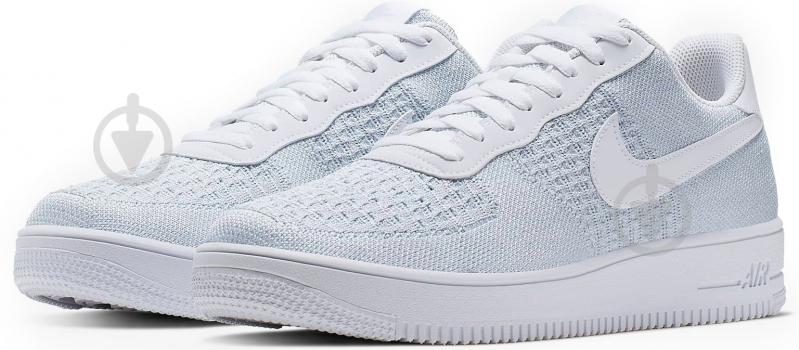 Кросівки чоловічі демісезонні Nike AIR FORCE 1 FLYKNIT 2.0 AV3042-100 р.44 білі - фото 3