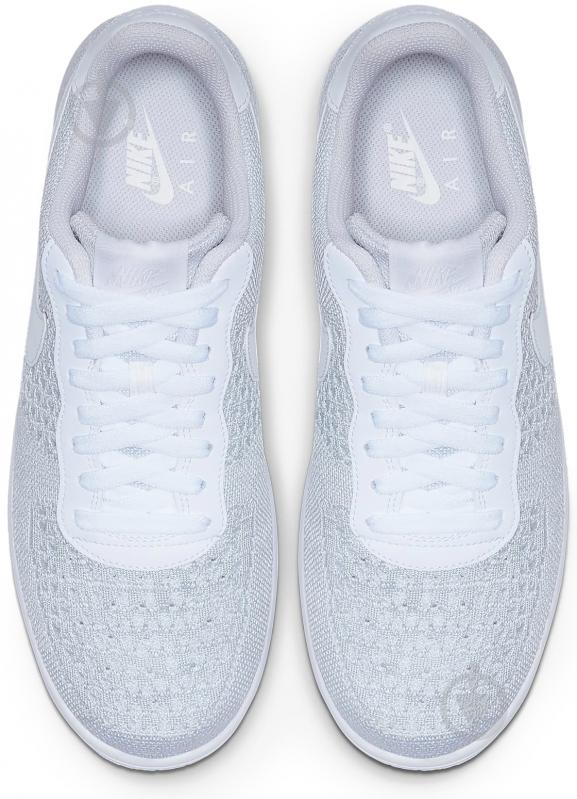 Кросівки чоловічі демісезонні Nike AIR FORCE 1 FLYKNIT 2.0 AV3042-100 р.44 білі - фото 5