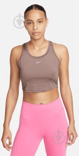 Бра Nike Dri-FIT Novelty Cropped Tank DX0004-291 р.L коричневий - фото 1