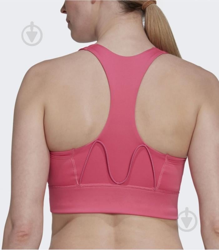 Бра Adidas Running Medium-Support Pocket Bra Pulse Magneta Pink HL6133 р.L розовый - фото 4