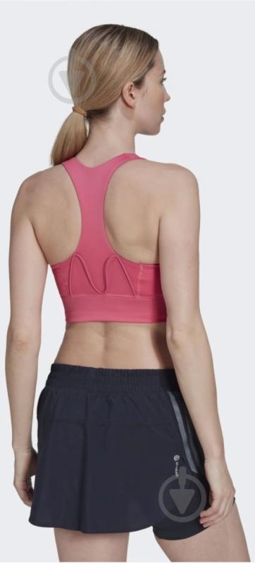 Бра Adidas Running Medium-Support Pocket Bra Pulse Magneta Pink HL6133 р.L розовый - фото 2