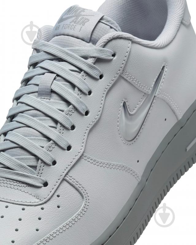 Кросівки чоловічі демісезонні Nike AIR FORCE 1 JEWEL HM0621-001 р.44 сірі - фото 6