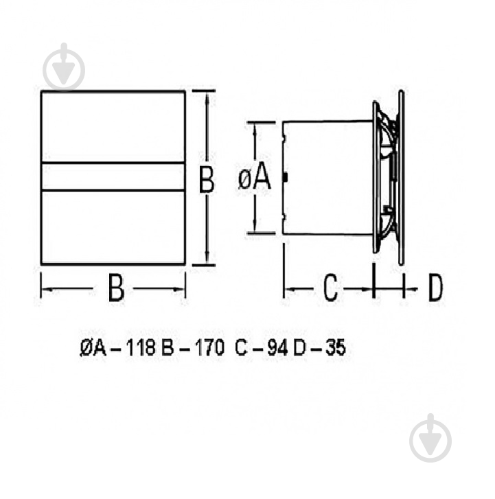 Вытяжной вентилятор Cata E-120 GTH BK HYGRO 00901602 - фото 4