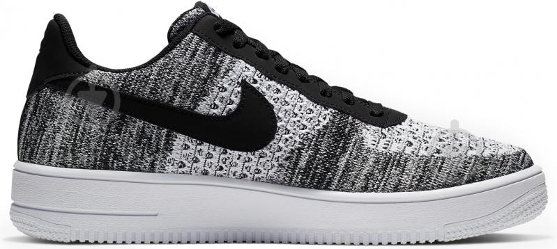 Кроссовки мужские демисезонные Nike AIR FORCE 1 FLYKNIT 2.0 AV3042-001 р.44 черно-серые - фото 2