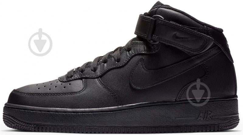 Кроссовки мужские демисезонные Nike AIR FORCE 1 MID '07 CW2289-001 р.44 черные - фото 1