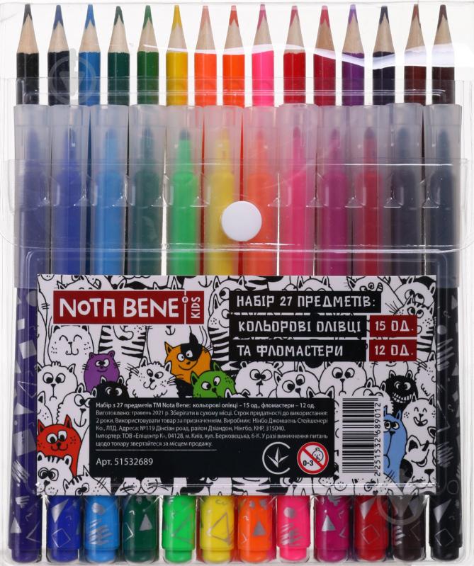 ᐉ Набор для рисования цветные карандаши и фломастеры Nota Bene • Купить .