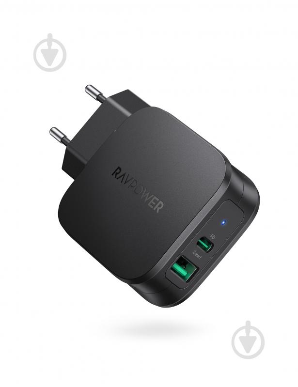 Мережевий зарядний пристрій RavPower RP-PC144 30W PD USB-C + USB-A - фото 2