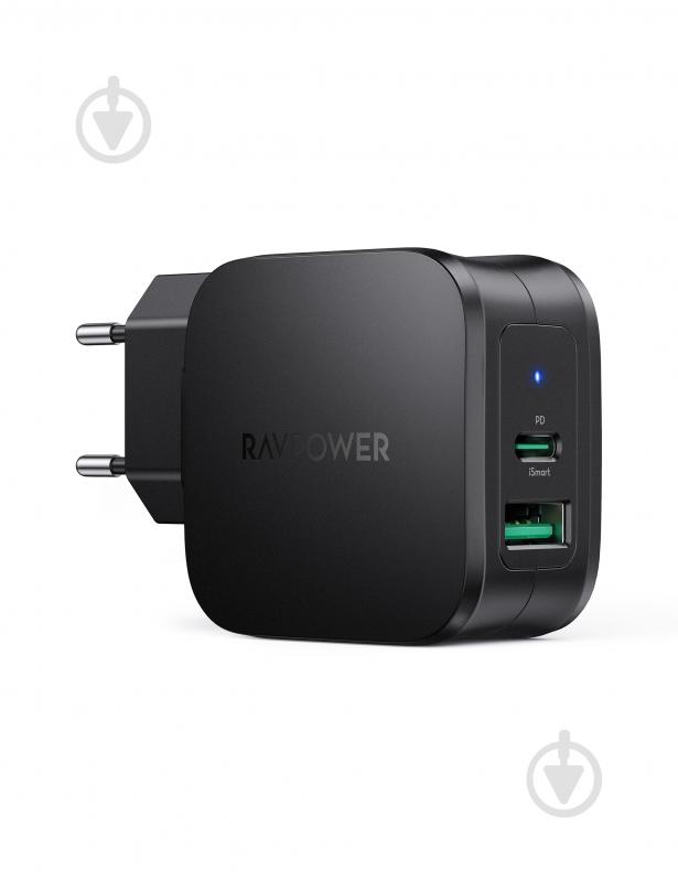 Мережевий зарядний пристрій RavPower RP-PC144 30W PD USB-C + USB-A - фото 1