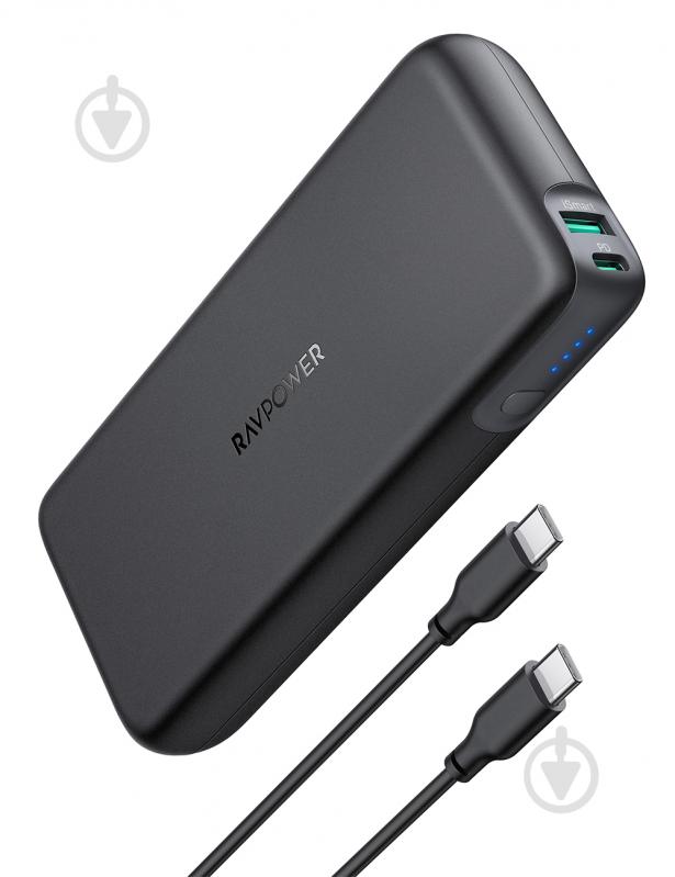 Повербанк RavPower 20000 mAh black (75-02030-035) - фото 2