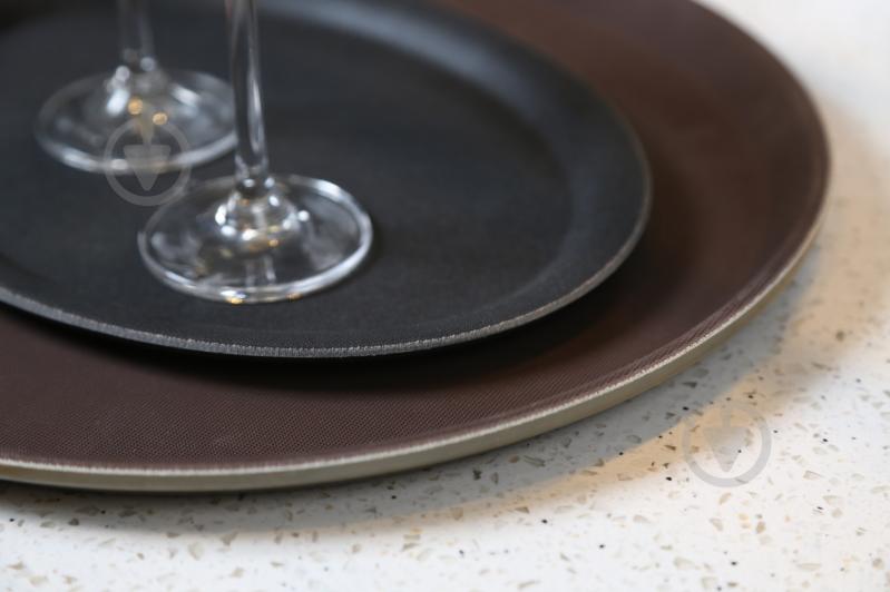 Поднос круглая с высоким бортом 32 см - фото 6