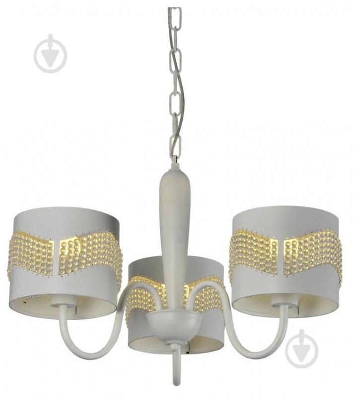 Люстра підвісна Candellux ANTONIO 3x60 Вт E27 білий 33-22998 - фото 1