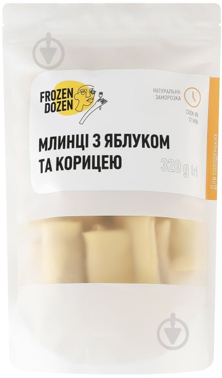 Млинці заморожені Frozen Dozen з яблуком та корицею 320 г - фото 1