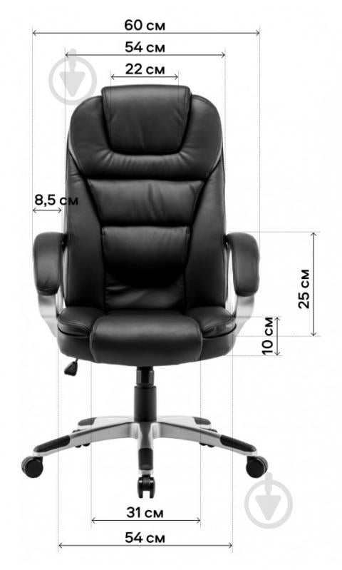 Крісло офісне GT Racer X-2852 Classic чорний - фото 9