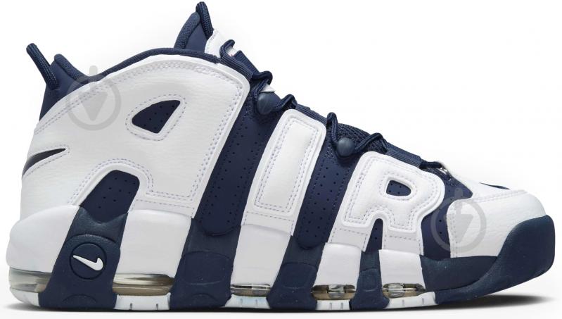 Кроссовки мужские демисезонные Nike AIR MORE UPTEMPO '96 OLYMPIC FQ8182-100 р.44 синие с белым - фото 1