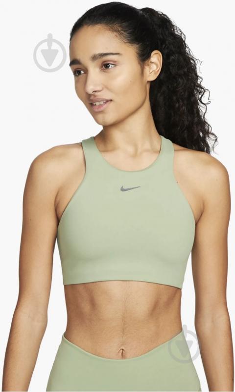 Бра Nike Df Alate Curve Bra DM0660-386 р.XS зеленый - фото 1