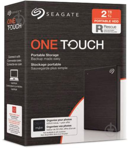 Внешний жесткий диск Seagate One Touch 2 ТБ 2,5" USB 3.2 (STKB2000400) black - фото 8