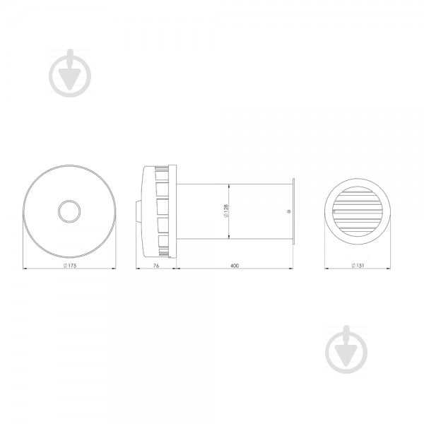 Провітрювач кімнатний EUROPLAST SPK2-125dB - фото 3