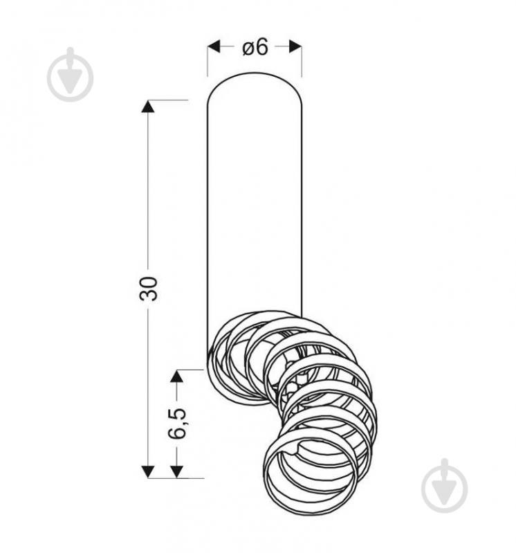 Світильник точковий Candellux TUBA 50 Вт GU10 білий 2282756 - фото 3