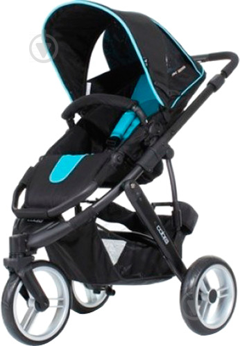 Коляска универсальная 2 в 1 ABC Design Cobra Turquoise-black 3882/212 - фото 1