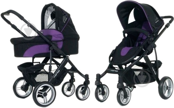 Коляска універсальна 2 в 1 ABC Design Mamba Purple-black 61028/208 - фото 2