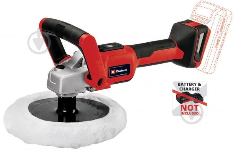 Полірувальна машина Einhell X-Change CE-CP 18/180 Li E-Solo 2093320 - фото 2