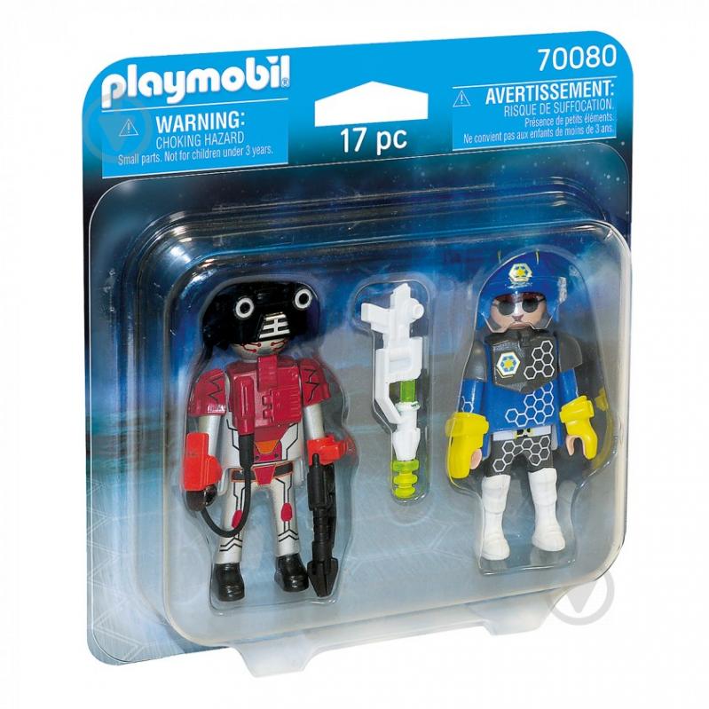 Конструктор Playmobil Космічний поліцейський і злодій 70080 6336483 - фото 1