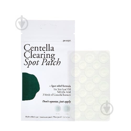 Патчи Petitfee Centella Clearing Spot Patch точечные от воспалений с экстрактом центеллы азиатской 23 шт. - фото 1