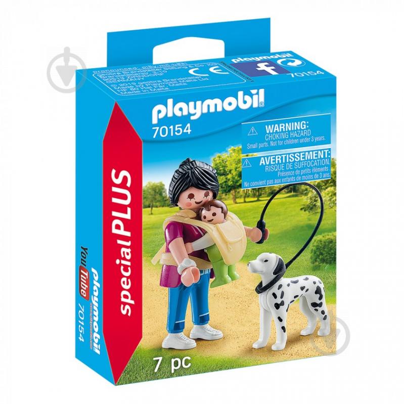 Конструктор Playmobil Мама з дитиною і собакою 70154 6336511 - фото 1